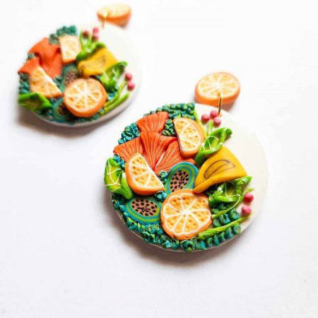 Happy Summers Polymer Clay Earrings by Mindful Vibing