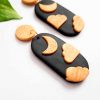 Golden Nights Polymer Clay Earrings by Mindful Vibing