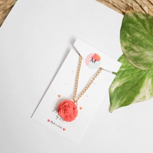 Red Rose Pendant by Mindful Vibing