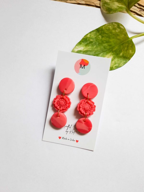 Red Floral Charm by Mindful Vibing