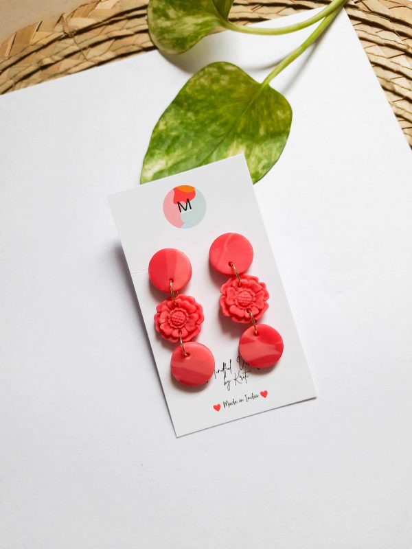 Red Floral Charm by Mindful Vibing