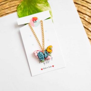 Floral Butterfly Pendant mindful vibing