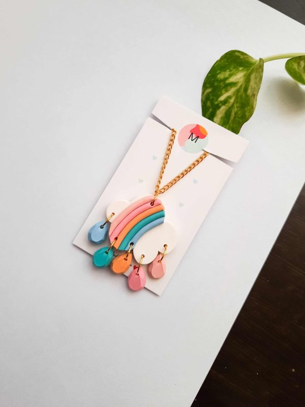 Boho Rainbow Neckpiece mindful vibing