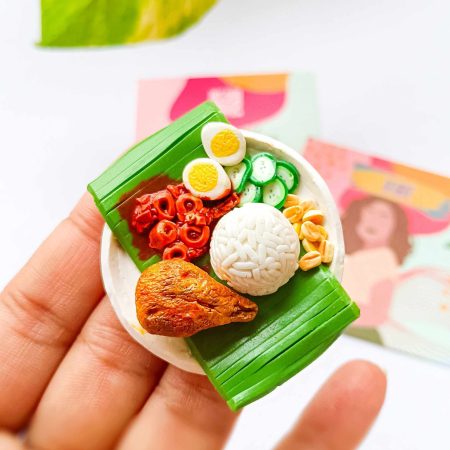 nasi lemak fridge magnet by mindful vibing