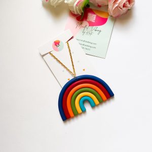 Autumn Rainbow Neckpiece by mindful vibing