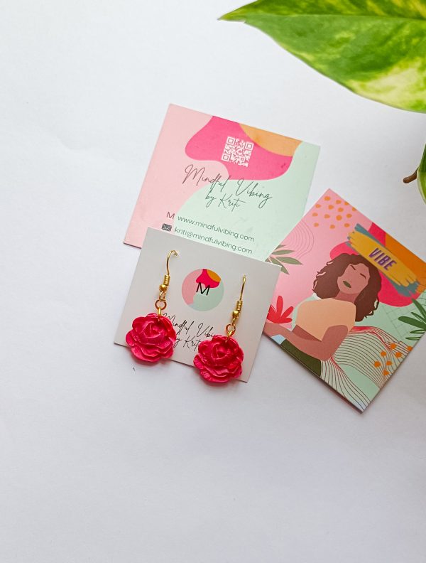 Big Roses Earrings by mindful vibing