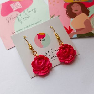 Big Roses Earrings by mindful vibing