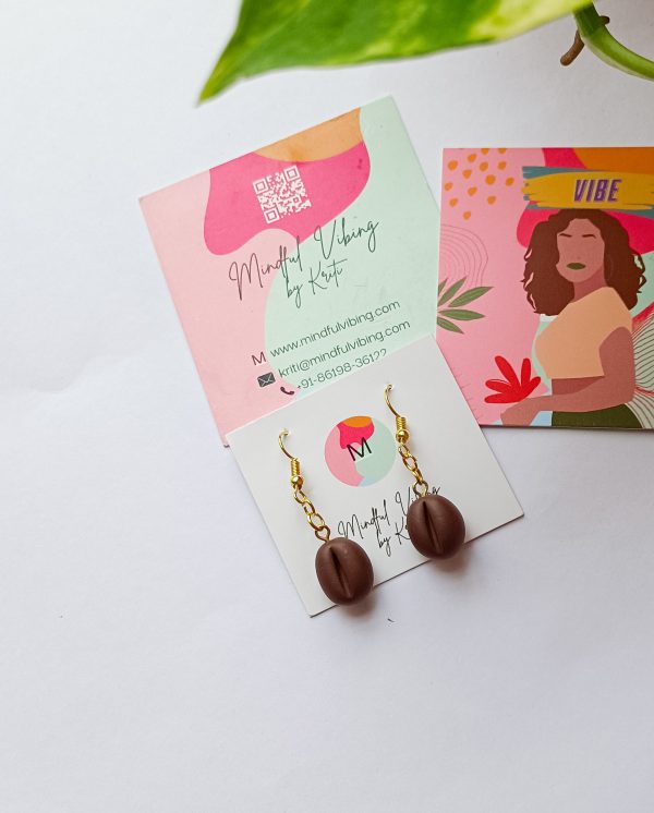 Coffee Beans earrings by mindful vibing