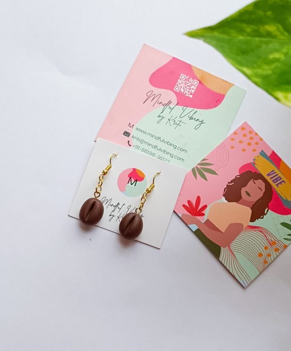 Coffee Beans earrings by mindful vibing