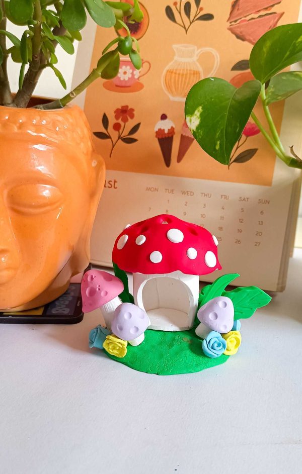 magik mushroom incense holder by mindful vibing