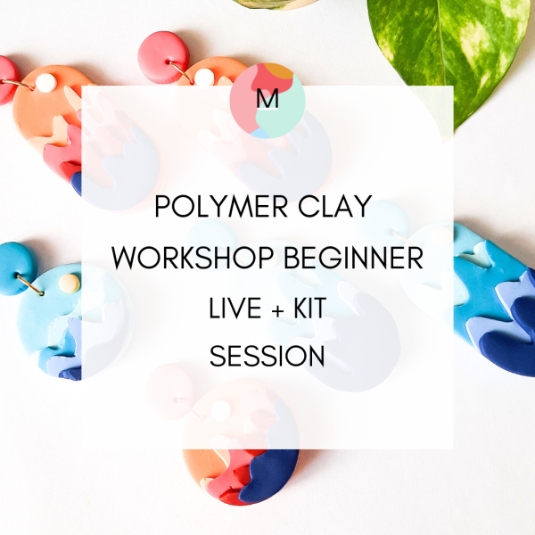 Polymer Clay Workshop Beginner Live +Kit Session